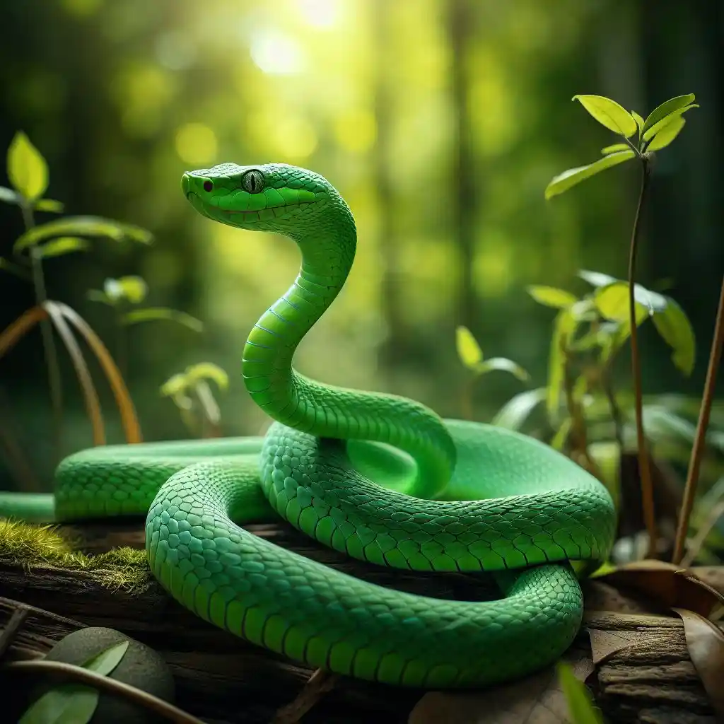 Seeing a Green Snake Spiritual Meaning