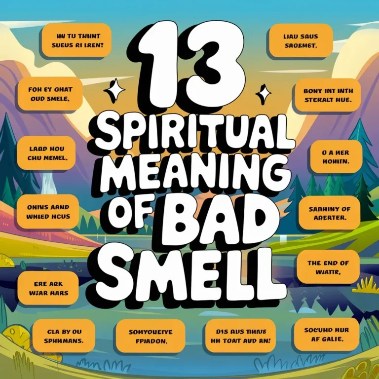 13 Spiritual Meaning of Bad Smell: Warning and Protection