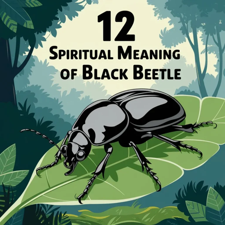 12 Spiritual Meaning of Black Beetle: Transformation and Renewal