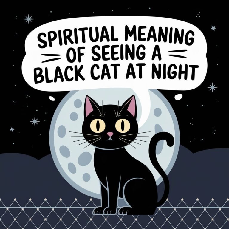 14 Spiritual Meanings of Seeing a Black Cat at Night