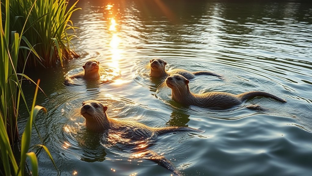 otter swimming spiritual significance