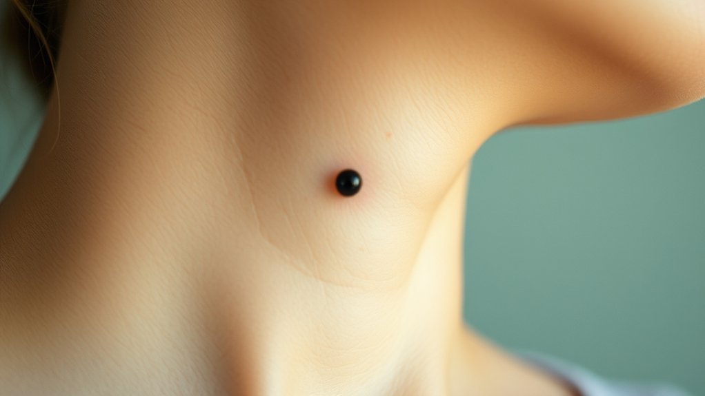 mole on neck symbolism