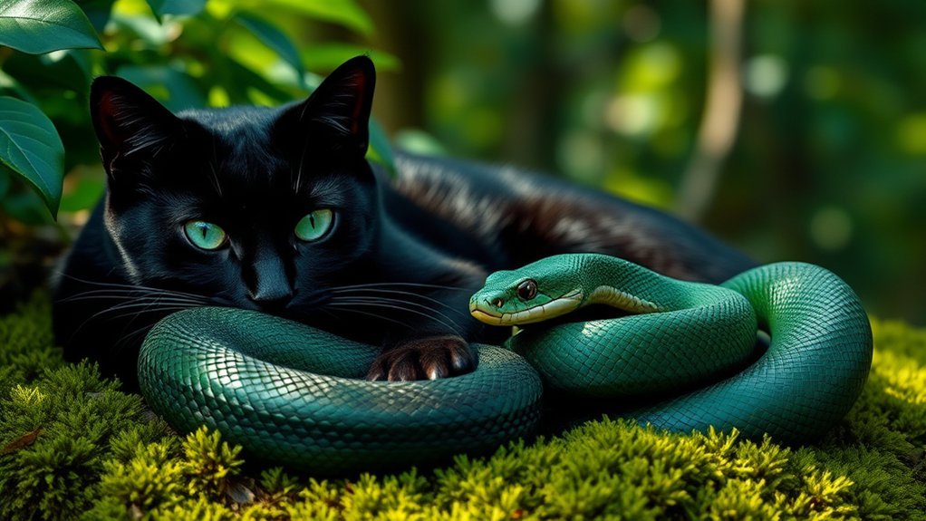 cats and snakes symbolism