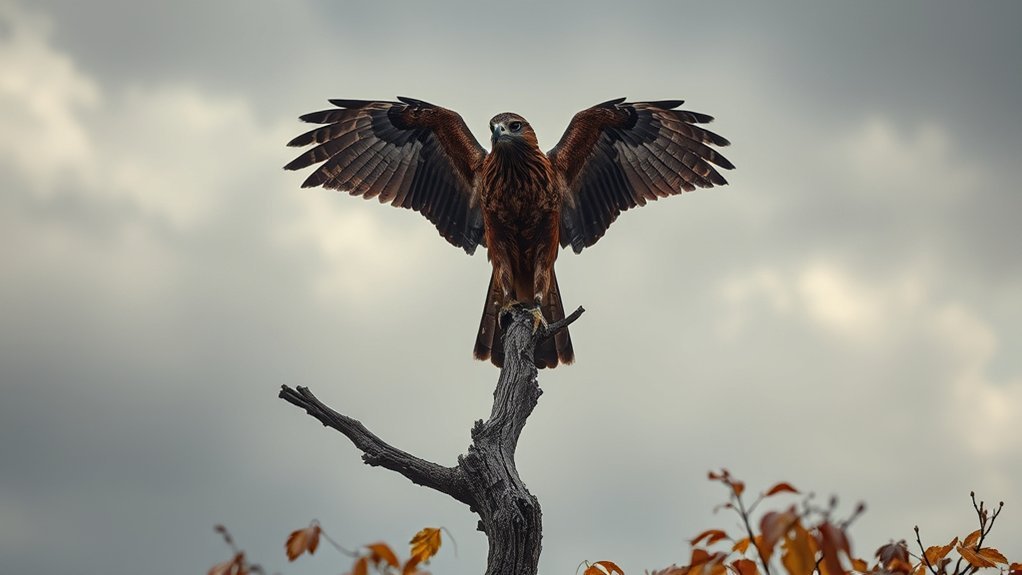 symbolic messages from fallen hawk