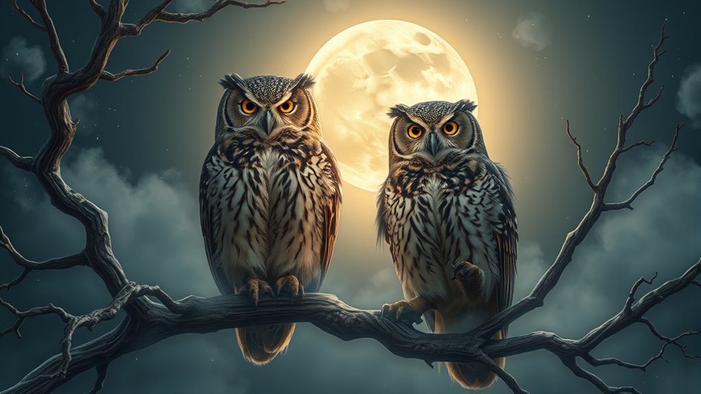 twin owls offer ancient wisdom