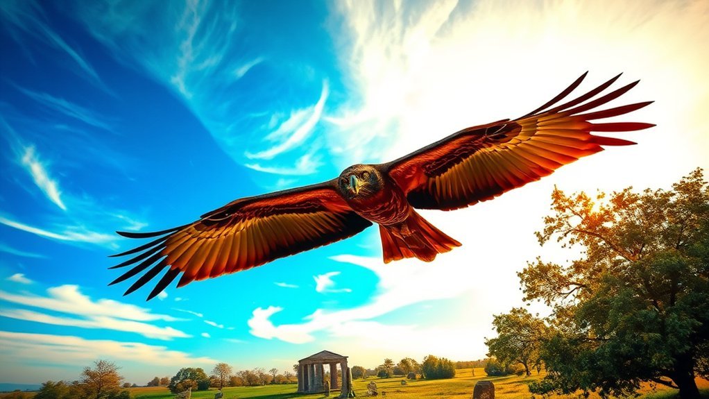 buzzard symbolizes divine messages