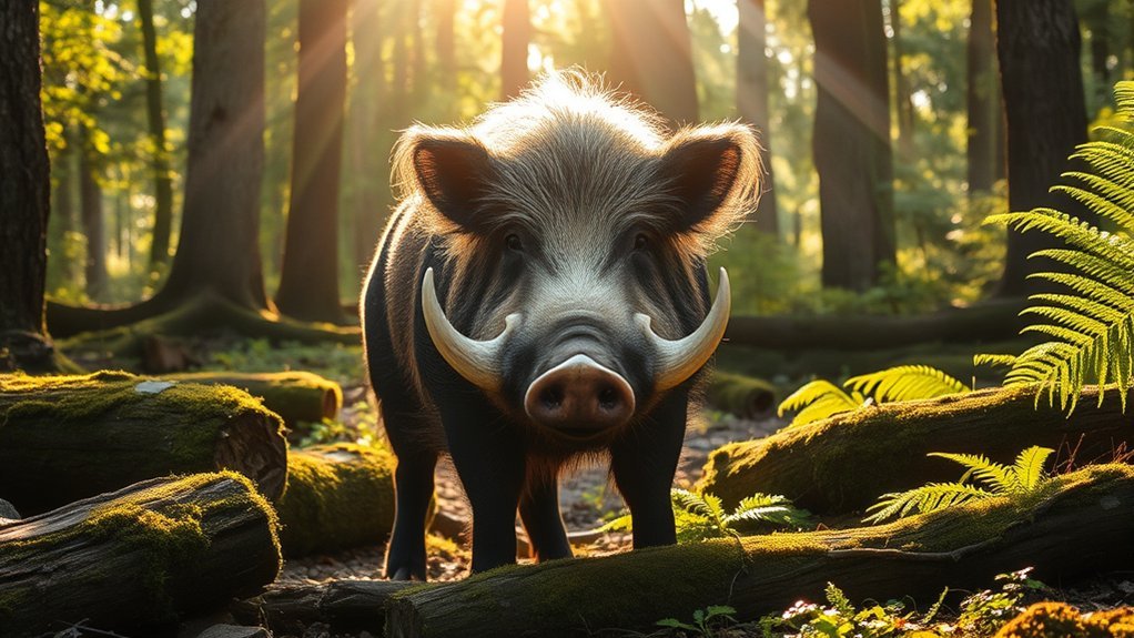 wild boar symbolizes sacred courage